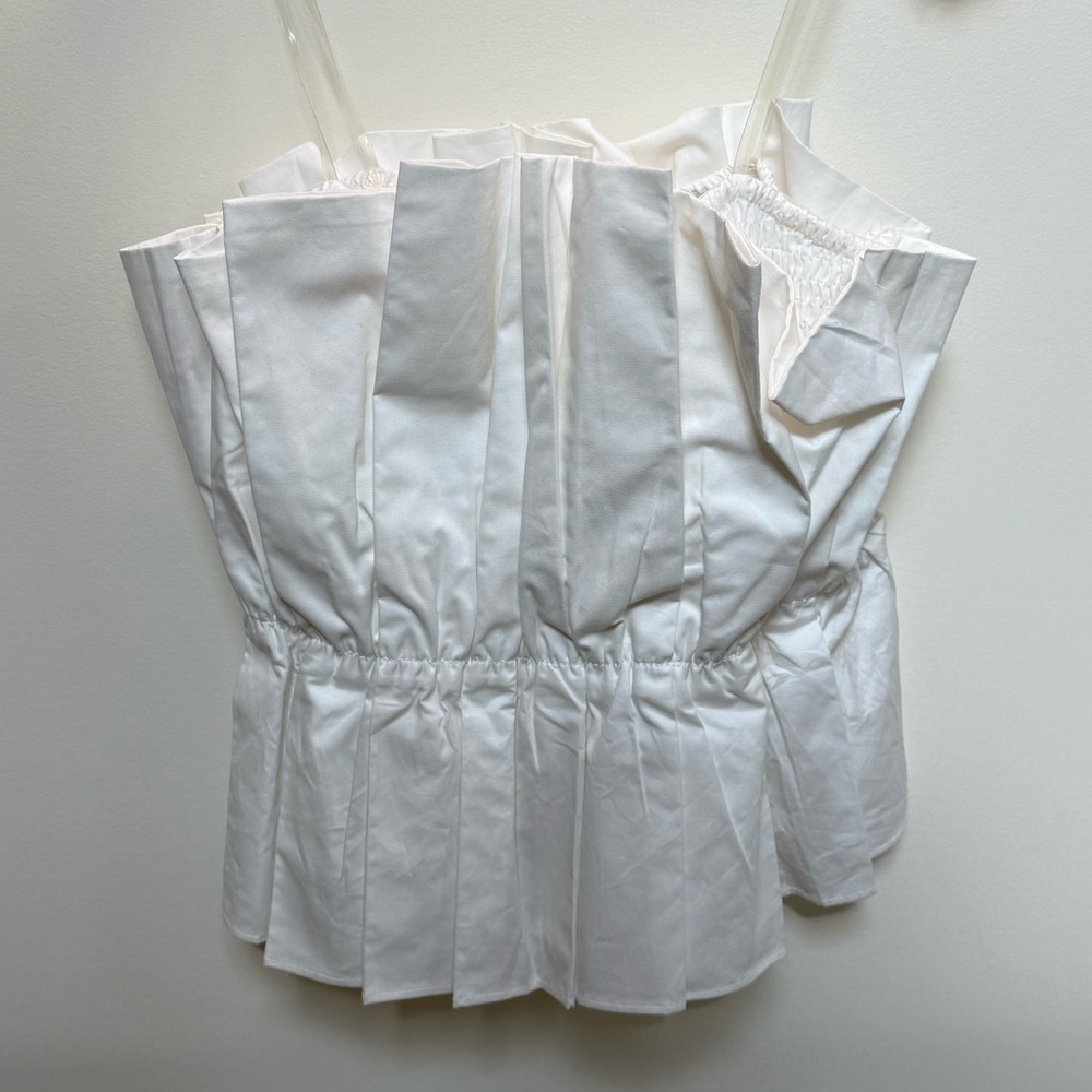 DO+BE Strapless Pleated Top
